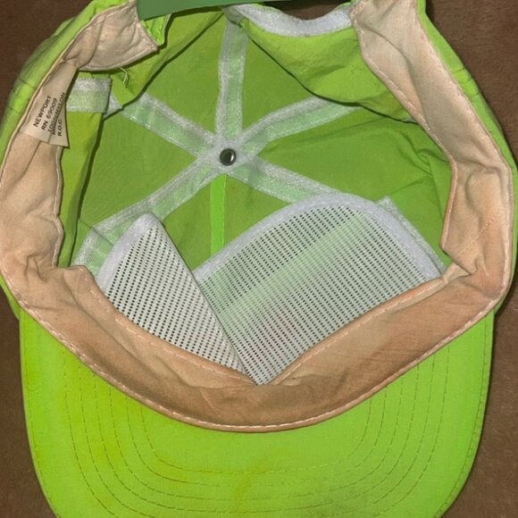 Vintage‎ 90s Newport Cigarettes Hat Neon Green Snapback Trucker Cap (AA2) - Picture 5 of 5
